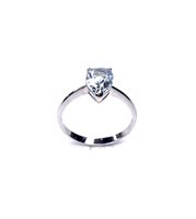 Anello Stocco Gioielli Donna in Oro bianco Topazio ANS 27 - ANS 27